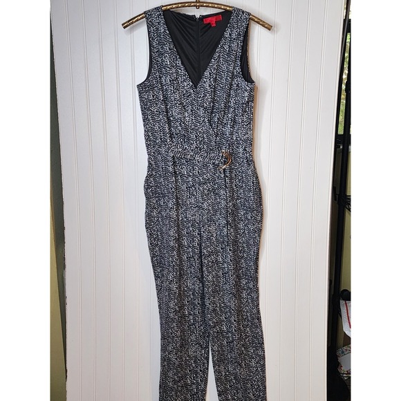 JLO Pants - Jennifer Lopez Jumpsuit Small  One Piece‎ Black/White sleeveless